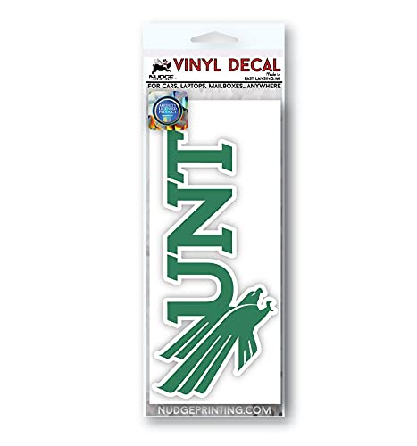 Image of Collegiate NCAA Car Decal Made from Premium Weatherproof Vinyl (University of North Texas UNT)