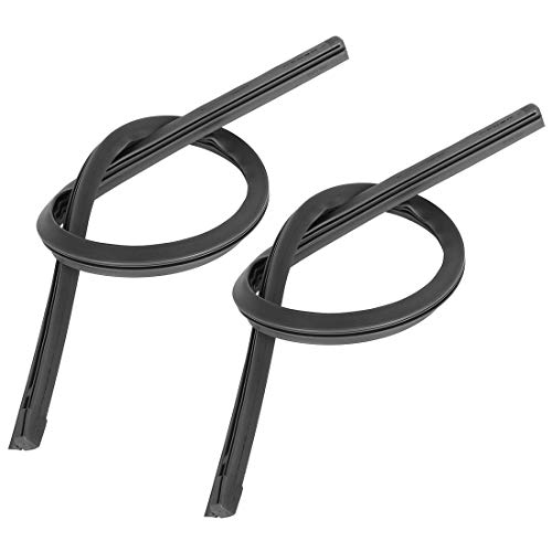 X AUTOHAUX 2 pezzi 500 mm 20 pollici 8 x 10 mm 3 sezioni gomma auto tergicristallo ricariche