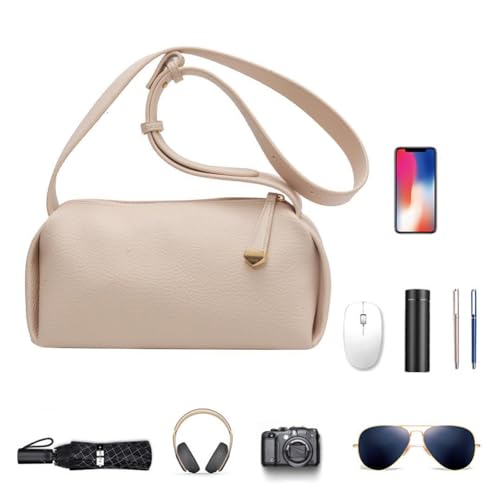 Lichee Pattern Dumpling Bag Adjustable Strap Shoulder Bag for Women (White)2