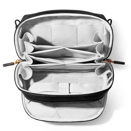 Inateck Kabel Organizer, Kabeltasche Reise Zubehör Tech Pouch, Kann als Handheld-Zubehörtasche/Umhängetasche, Schwarz