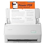 ScanSnap iX2400 A4 Document Scanner (White) – Includes Kofax Power PDF 4.0 Software – 45ppm Duplex, Automatic Document Feeder, USB 3.2, High-Resolution Office Scanner