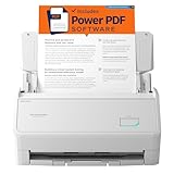 ScanSnap iX2400 A4 Document Scanner (White) – Includes Kofax Power PDF 4.0 Software – 45ppm Duplex, Automatic Document Feeder, USB 3.2, High-Resolution Office Scanner