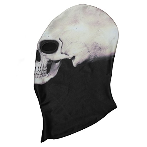 Wtactful 3D Skeleton Lycra Masks Scary Skull Balaclavas Ghost Headwear Bone Cosply Costume Halloween Party Ski Full Face Mask #TOP5