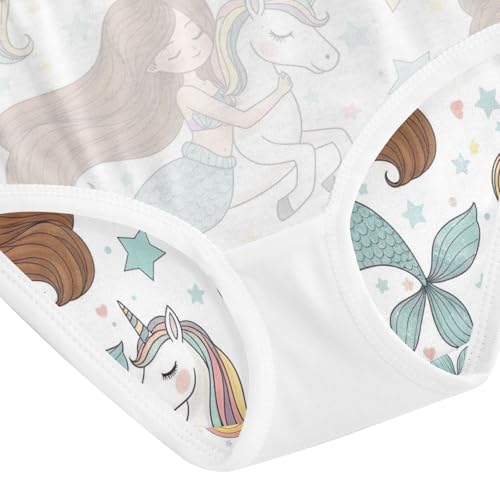 Mermaid Unicorn Rainbow Toddler Underwear, Underwear for Girls, 2T–8 Years4