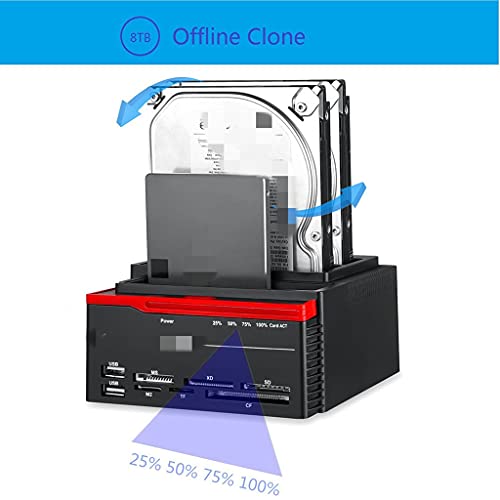 Base de conexión SATA e IDE de 2.5 y 3.5 pulgadas con Hub USB 3.0 4