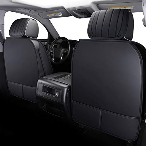 Image of Aierxuan Front Chevy Silverado GMC Sierra 1500 Truck Seat Covers (Black)