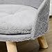 PawHut Hundesofa Hundecouch mit Kissen, Holzbeine, Abwaschbares Hundebett erhöhtes Haustiersofa Katzensofa für Miniaturhunde, 40,5 x 40,5 x 33 cm Grau