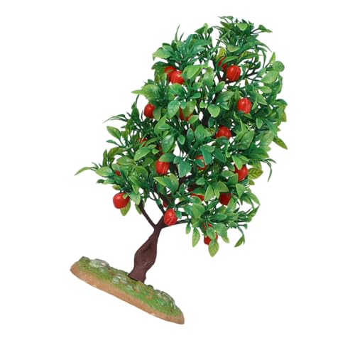 TOGEVAL リアルな人工リンゴ木模型 手作り精密造花 模型風景用チュア果樹 オフィス 家飾り プラスチック製