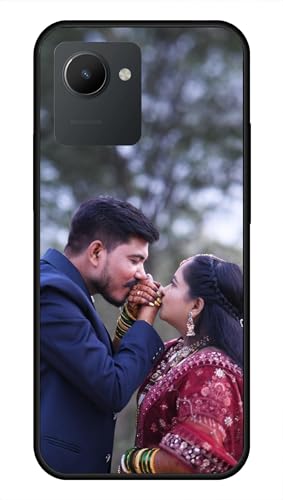 Image of NDCOM for Customised Realme C30 / C30s / Narzo 50i Prime Back Cover | Slim Back Cover Realme C30 | Protective Case DIY Personalised Photo Design | Customized Gift Custom Text Name Printed Glass Case