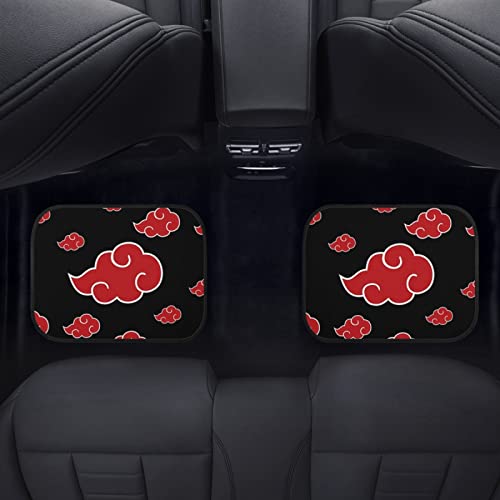 Howilath Akatsuki Pattern Auto Floor Mat Car Front & Back Floor Carpet Non Slip Anti Dirty Foot Pad Rug Automotive Accessories #TOP3
