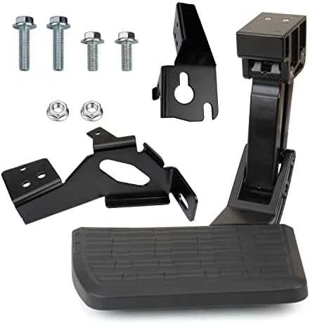 HSPSWIFTER Rear Bed Step Flip Down Bumper Step Compatible with 2017-2022 Ford F-250 F-350 F-450 (F450 Will not Work with The Vibration dampner Installed) OE# 75313-01A