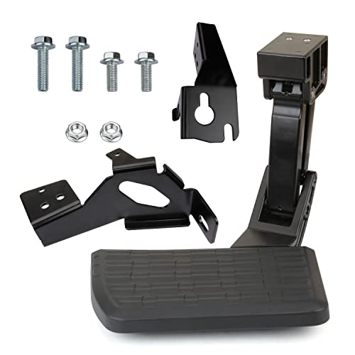 Hspswifter Rear Bed Step Flip Down Bumper Step Compatible With 2017-2022 Ford F-250 F-350 F-450 (F450 Will Not Work With The Vibration Dampner Installed) Oe# 75313-01A #TOP1