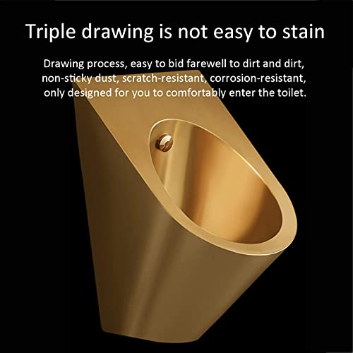 Sanitario moderno baño WC en acero inoxidable para uso doméstico, vertical con sensor inteligente montado en pared, color Rose Gold miniatura 4