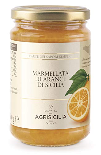 Agrisicilia Marmellata di Arance di Sicilia, con frutta di alta qualità, 360 gramm