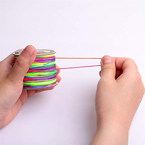 120 Meters 131 Yard Nylon Handcraft Braid Rattail Beading Cord Chinese Knotting Thread Rope Multi-Color Diameter 0.8Mm #TOP3