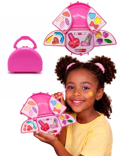 Kit Maquiagem Infantil com Bolsa Estojo Recreativo Removível com Água Multicor