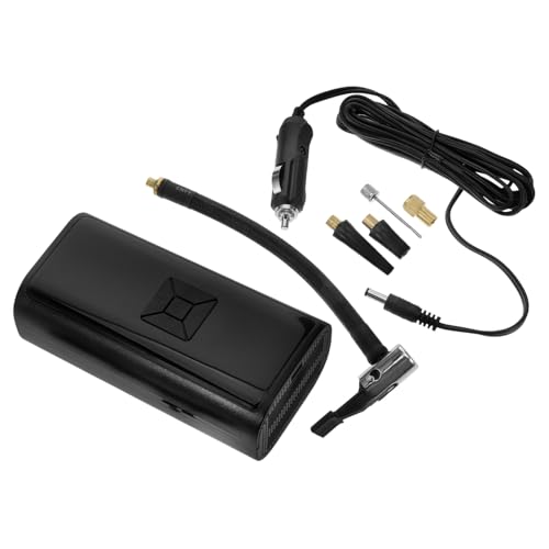 Zerodeko Kompakte Tragbare Luftpumpe für Reifenfüller Kleiner Luftkompressor mit Zigarettenanzünder Netzkabel für Autos Fahrräder und Elektrofahrräder Sicher und Zuverlässig