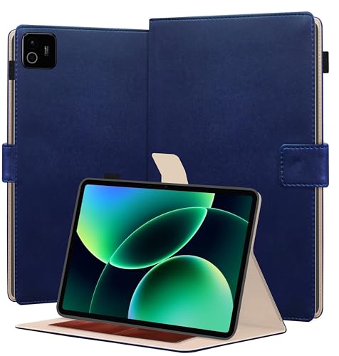 Image of TGK Flip Cover Case for Xiaomi Mi Pad 8 /8 Pro /Mi Pad 7 /7 Pro 11.2 inch Tablet with Stylus Holder (Blue)