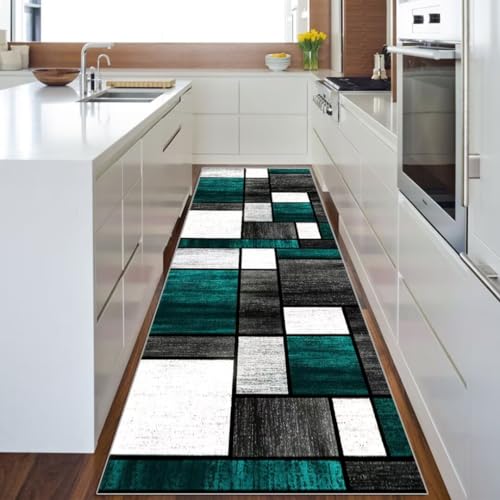 Tapis de cuisine long géométrique 40x60 cm antidérapant en polyester - 5