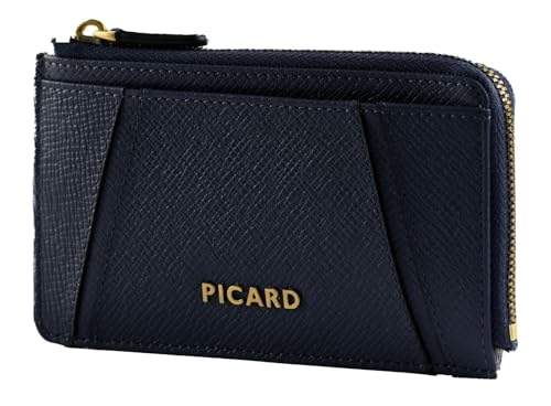 Étui à clés Picard Cuir de luxe Chic Way Ocean, petite maroquinerie marine