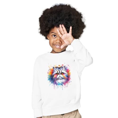 Watercolor Drip Cat Pop Art Colorful Portrait Artwork Adult Youth T-Shirt Hoodie Sweatshirt3