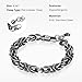 COBI 316L Stainless Steel Vintage Bracelets for Men, Black Thin Chains, Punk Style, Mens Minimal Bracelet, Everyday Jewelry, Fashion Accessories, Hypoallergenic, Ideal Gifts - 8.5