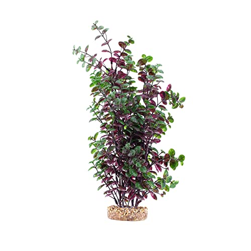 Image of Fluval Aqualife Red Bacopa Plant, Plastic Aquarium Plant Decoration 14 in