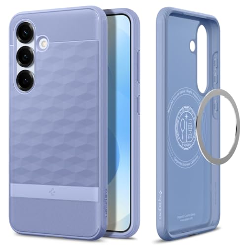 Spigen Parallax MagFit Designed for Galaxy S25 Case [Fast Wireless Charging] (2025) - Purple-ish