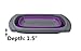 Kitchen Candy Collapsible Over the Sink Colander/Strainer, Purple