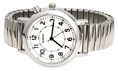 Blekon Women's Elegant Light-Up Analog Watch with Glossy Expansion Band and 33mm Metal Case - Image 4