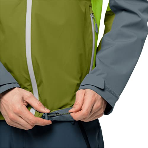 Jack Wolfskin Jaqueta masculina padrão Eagle Peak M, cipreste dourado, M