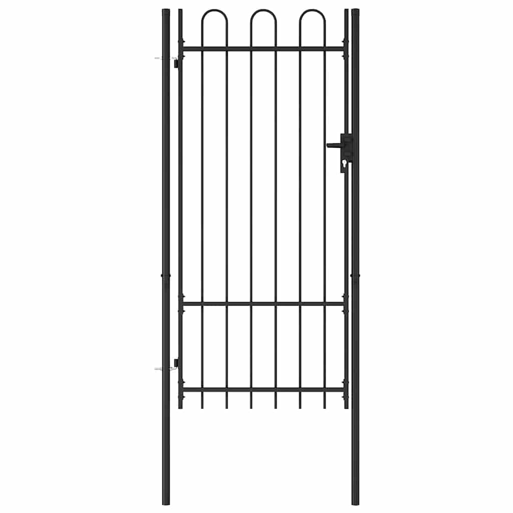 vidaXL Portail de clôture BOXTEL à porte simple avec arc en haut,