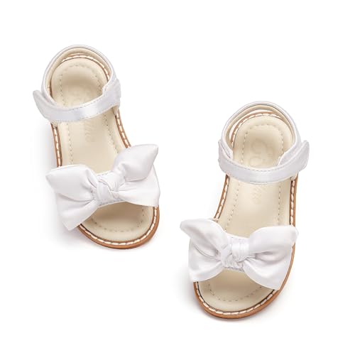 Image of ESTINE Toddler /Little Kid Girls Bow Open Toe Flat Evening Dress Sandals