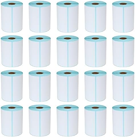 20 Rolls 250/roll 4x6 Direct Thermal Shipping Labels