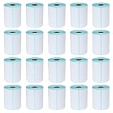L Liked 5000 PCS 4"x 6" Direct Thermal Labels White Perforated Shipping Labels, 250 per Roll, Pack of 20 Rolls - Commercial Grade