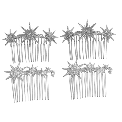 IWOWHERO 4  Xm[t[NwAR[ Vo[wANbv IȔ̋ hair clip hair pin ̂߂̏̎q̂Ԃ ̎q̃wAs  Silver