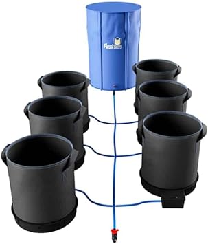 AutoPot 6 Pot XXL System with 13 gal Pots and 25 gal FlexiTank - Self-Watering, Gravity-Fed Indoor Hydroponic System 6Pot - 13 gal - 25 gal FlexiTank