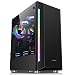 Produktbild Gaming Computer PC Kasten für Desktop-Computer PC PC-Computer-Gehäuse-Fenster-Fenster-Seitenträger-leistungsstarker und kompakter Mid-Turm-Hülle mit gehärtetem Glasfall optimiert für hohen Luftstrom u