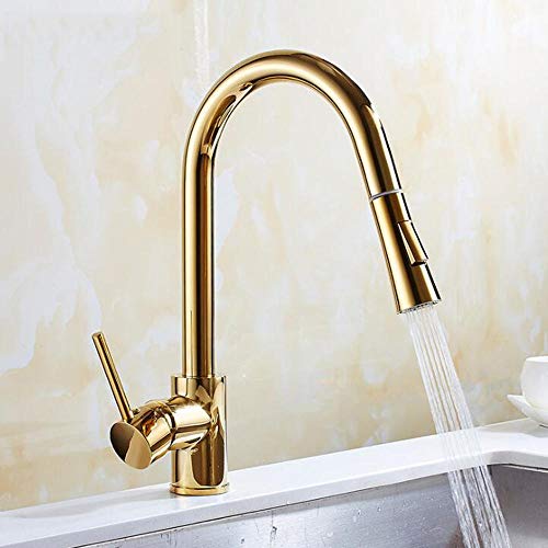 Robinet d'évier de cuisine cuivre rotatif pour sublimer votre maison - 5