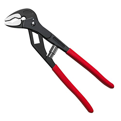 HAUTMEC Tongue and Groove Pliers, 10 inch Groove Joint Plier with Comfort Grips, Auto-Adjusting Quick-Action Water pump Pliers HT0088-WP