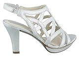 Naturalizer Women's Danya Dress Sandal,Silver Crosshatch,7 N US