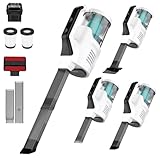 FAGHTO Aspiradora de Mano Inalámbrica, 18kPa Succión Fuerte, Contenedor de Polvo de 1 litro, 2 Velocidades Aspiradora...