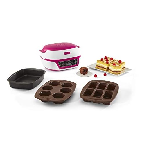 Tefal KD8018 Cake Factory Machine à gâteau 1200 Plastique Blanc/Violet
