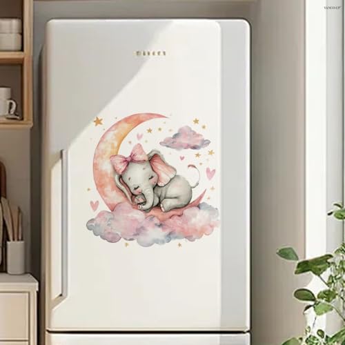Autocollant lune rose pour décoration murale de salon cocooning - 3