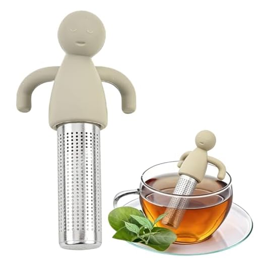 Cute Loose Leaf Tea Infuser Ball with Silicone Handle, Fine Mesh