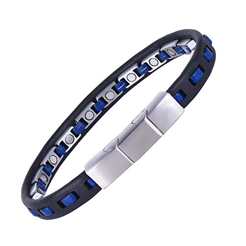 Braccialetto magnetico da uomo, per terapia di