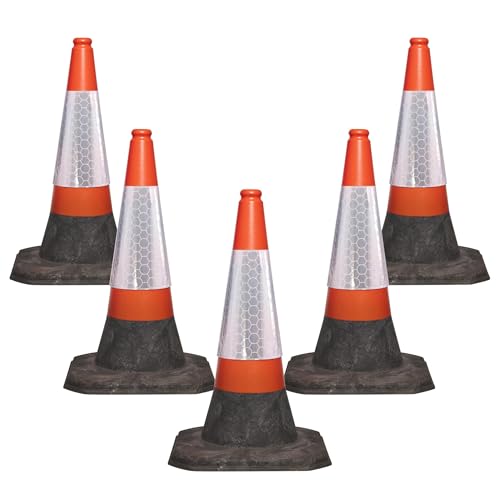 Pack of 5 (1piece) Red Traffic Cones 750mm by innovatus