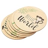 Étape clé du mois pour bébé : matériau en bois, beau motif, ils sont uniques et délicats pour les accessoires photo, étape clé du mois pour bébé