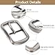 Metallgürtelschnalle, 40mm Prong Vierkantgürtelschnalle Heavy Duty Herren Ersatz Metallschnalle(#1)