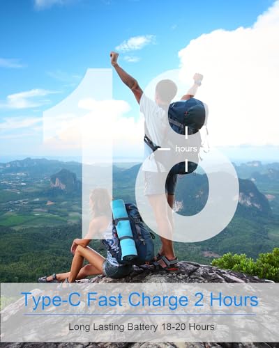 NANAMI Earbuds, Update Bluetooth Wireless Headphones, IPX7 Waterproof, in-Ear Earphones with Mic, Magnetic Neckband, HiFi Stereo Deep Bass Noise Cancellation Headsets,18 Hours Playtime for Gym,Sports - Image 4